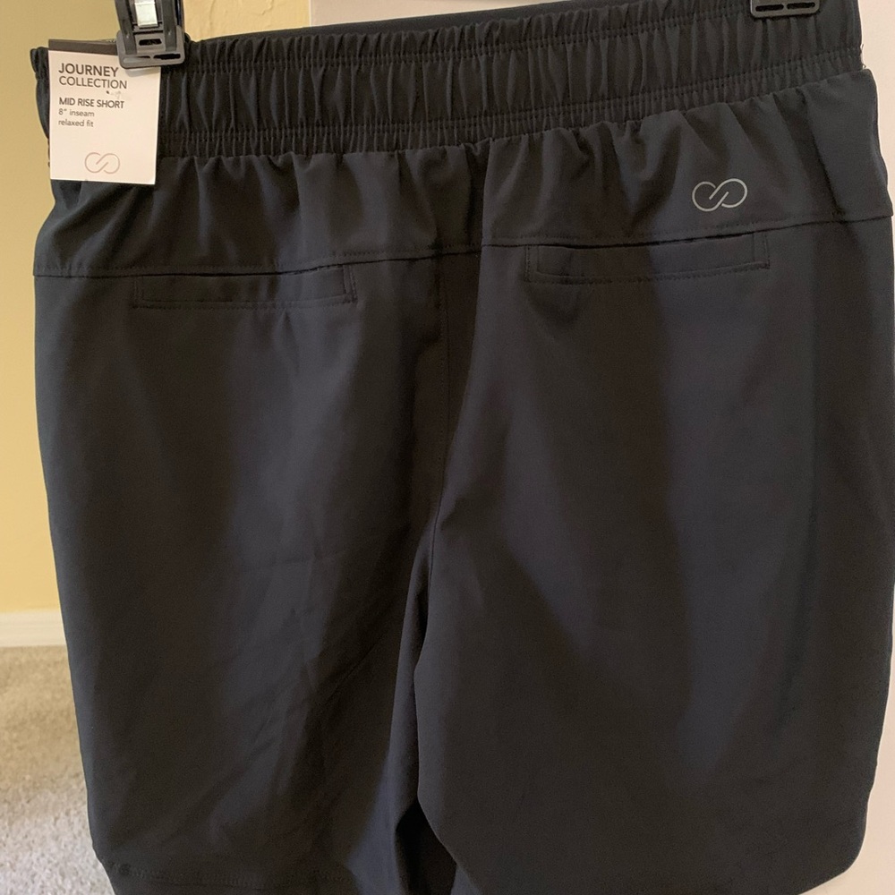 NWT Calia Journee Collection Black Mid Rise Shorts - Picture 2 of 5